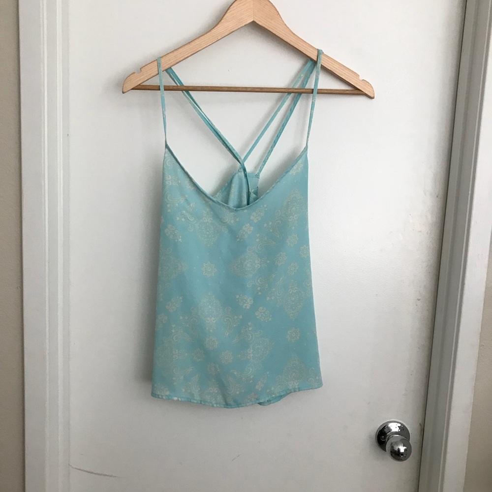 Light Blue Hollister Strappy Tank